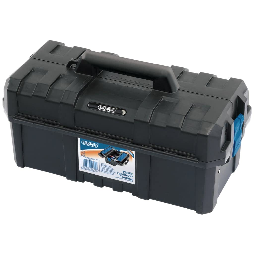 Draper 14709 Cantilever Tool Box, Black, 454 mm