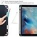 Lontect Compatible iPad 9.7 2018 Case with Apple Pencil Holder Slim Lightweight Trifold Stand Folio Smart Auto Wake/Sleep Soft TPU Cover for Apple iPad 2018 9.7 Inch 6th Generation, Floral Pineapple