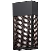 Maxim Lattice - 15W 1 LED Outdoor Wall Mount-16 Inches Tall and 8 Inches Wide-Black Finish