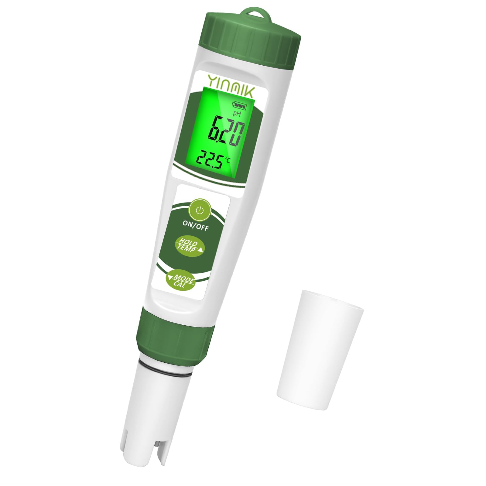 YINMIK Hydroponics pH Meter 4 in 1 pH EC TDS Temp Meter for Hydroponics ppm and EC Water Tester Digital pH PPM Meter for Nutrients Growing Hydroponics Gardening DWC hydroponics System