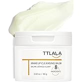 TTLALA Cleansing Balm, Only 8 Ingredients Makeup Remover Balm, Waterproof Eye Make Up Remover with Vitamin E, Gentle and Nourishing, Skin-friendly and Suitable for All Skin Types 2.82 oz