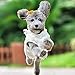 Beirui 20pcs Cute Dog Hair Bows with Rubber Bands - Adorable Rhinestone Bow for Long Hair Dog & Kitten