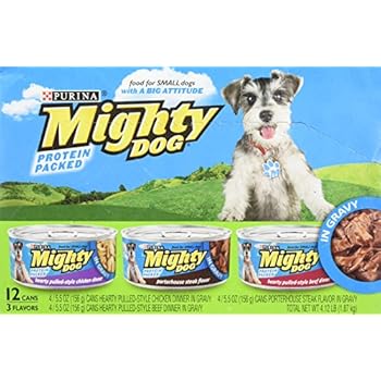 Purina Mighty Dog Hearty Pulled-Style Chicken Dinner in