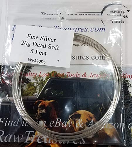 20 gauge .999 Fine Silver Jewelry Wire Soft Temper 5 Feet