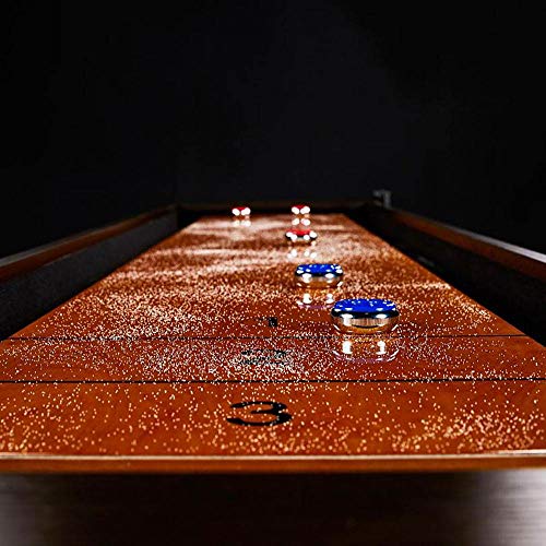 Lancaster 108 In 9 Foot Indoor Home Bar Shuffleboard Game Table w