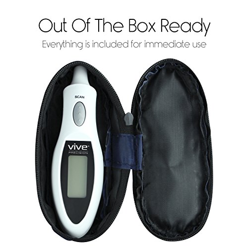 Vive Precision Tympanic Thermometer - Digital In Ear Temperature, Fever Checker for Baby, Kids, Adults - Accurate Mini Medical Quick Reading Device For Infant Babies, Elderly Senior, Pet, Dog, Cat - Thumbnail 4