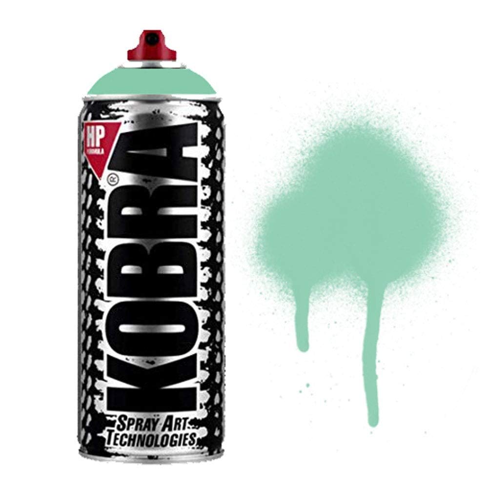 Kobra HP High Pressure Spray Paint 400ml Can – Professional Grade 100% Acrylic Formula with Matte Finish for Graffiti, Street Art, Crafts & Multi-Surface Use (1100 River)
