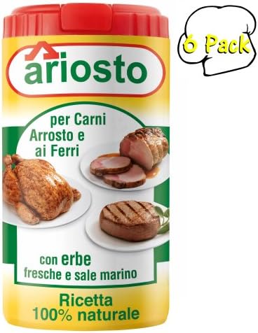 Ariosto Meat Seasoning, Roasted and Grilled, 2.8 Ounce, 6 Per Case