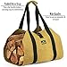 ForestWonder Firewood Carrier Log Carrier Wood Carrying Bag for Fireplace 16oz Waxed Canvas - Long Heavy Duty Handle and Security Strap
