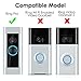 CAVN Angle Mount Compatible with Ring Video Doorbell Pro (Can Create 15/30 / 45 Degree), Replacement Adjustment Mounting Plate Bracket Wedge Corner Kit with Screwdriver and Screws