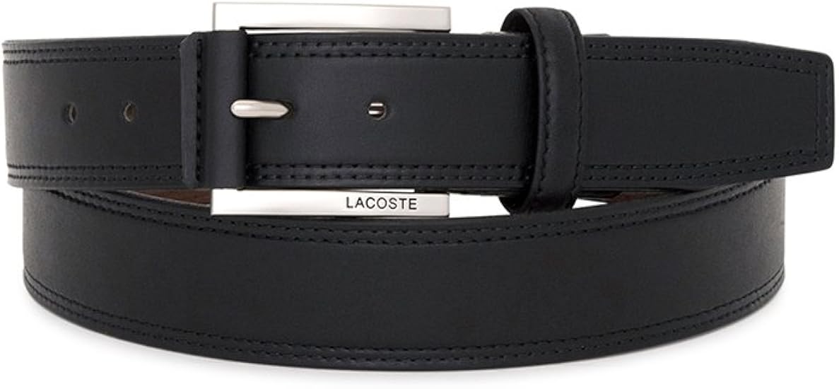 Amazon ラコステ ベルト メンズ 本革 01 ブラック ベルト 通販