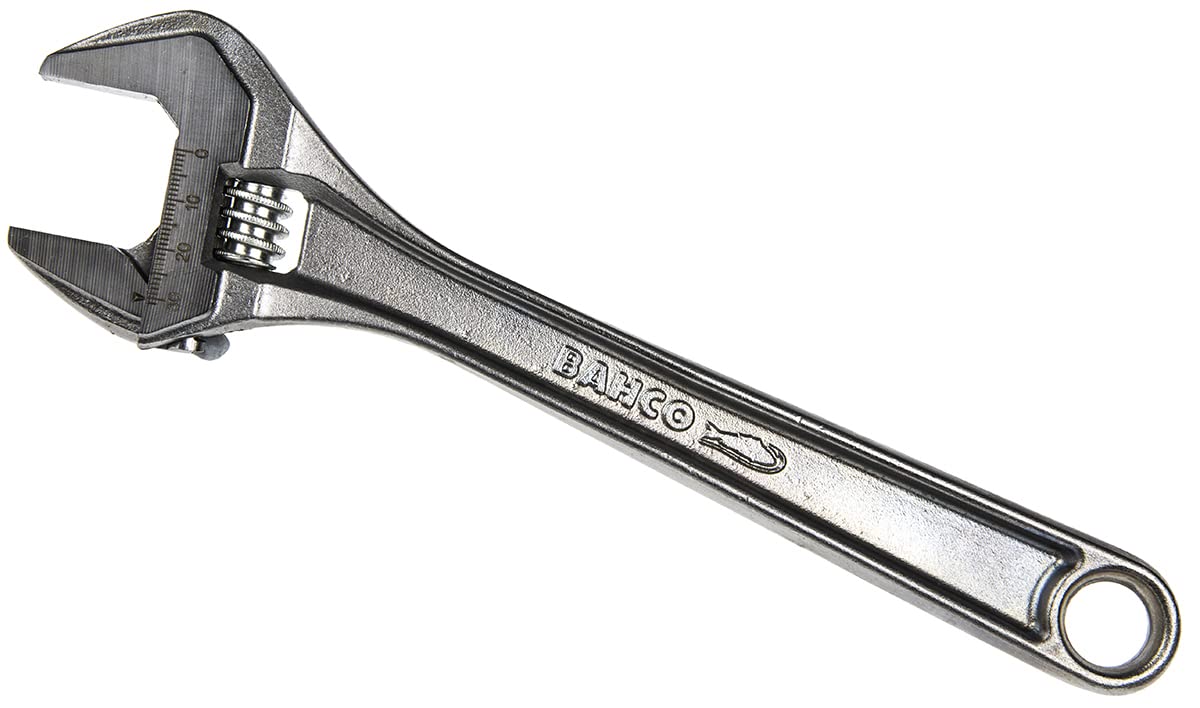 Bahco 80 Series 250mm Adjustable Wrench Chrome Plated Tapered Jaws I-Section Handle