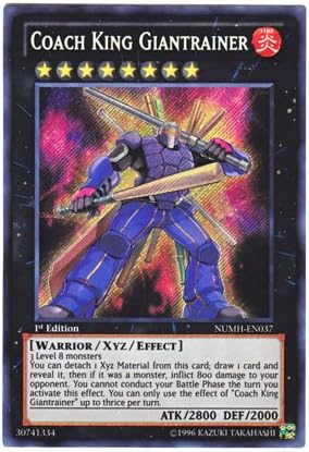Amazon 遊戯王 英語版 Numh En037 Coach King Giantrainer 熱血指導王ジャイアントレーナー シークレットレア 1st Edition トレカ 通販