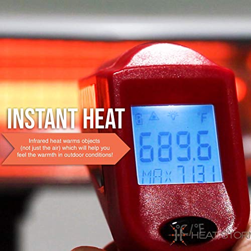 Heat Storm Tradesman Outdoor Infrared Heater - 1500 Watts - IP35 Rated - Maintenance Free - Silent Directional Heating