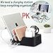 Kisreal Smart 6-Port USB Charging Station Organizer for iPhone, iPad, Apple Watch, Airpods, Xbox, Playstation and other Android Phones and Tablets