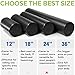 Yes4All High Density Foam Roller for Back, Variety of Sizes & Colors for Yoga, Pilates - Black - 24 Inches