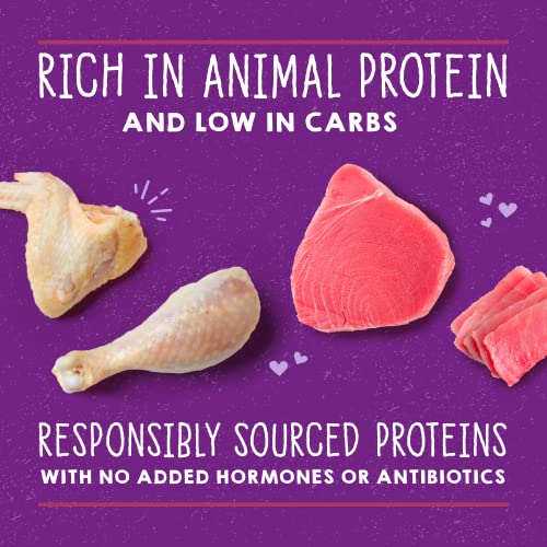 STELLA & CHEWY’S CARNIVORE CRAVINGS MINCED MORSELS CANS – GRAIN FREE, PROTEIN RICH WET CAT FOOD – CAGE-FREE CHICKEN & WILD-CAUGHT TUNA RECIPE – (2.8 OUNCE CANS, CASE OF 12)