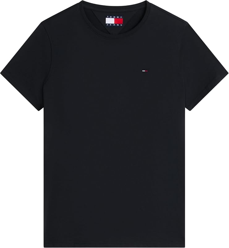 Tjm Xslim Jersey Tee Dm0dm04411, Maglietta a Maniche Corte Uomo, Nero (Tommy Black), M