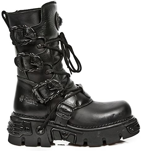 Amazon.com | New Rock Unisex 107-S2 Silver Metallic Skull Devil