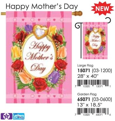 Happy Mother's Day Indoor/ Outdoor Sublimation Flag 28" X 40" 15071
