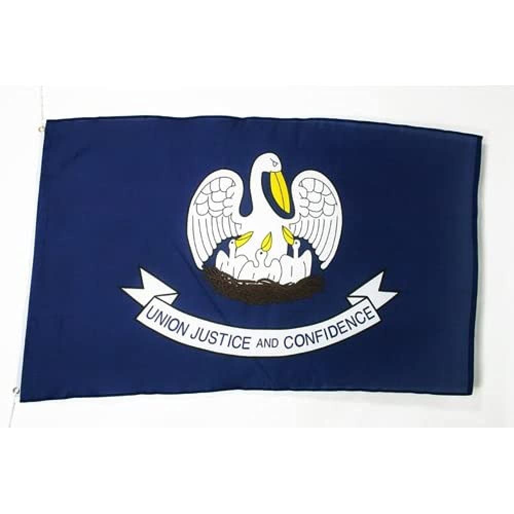AZ FLAG - Louisiana Flag - 2x3 Ft - 100D Polyester Us State Of Louisiane Banner with Two Metal Grommets - Fade Resistant - Vivid Colors - 2' x 3' Feet - 90x60 Cm — image 1