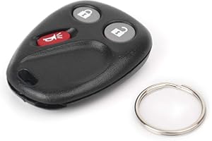 Lirun 3 Buttons Key Fob Shell Case Cover Keyless Entry Remote Key Fob Replacement for Cadillac Escalade 2003-2006 for Chevrol