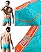 JINSHI Men's Bamboo Underwear Tagless Boxer Briefs Short Leg
