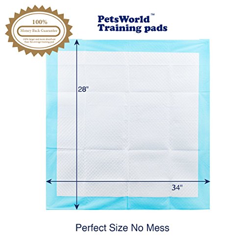 150 Count-XXL-28x34 Heavy Absorbent Training & Potty Pads with built-in attractant - Thumbnail 3