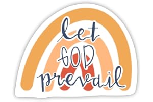 LDS BOOKSTORE Let God Prevail Vinyl Waterproof LDS Sticker for Laptop or Water Bottle