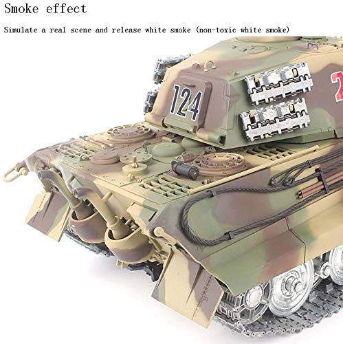 XHH Panzer Modell 1/16 Modell Tiger King Metalltank RC Funkgesteuerter Panzer Metallspur Sound Deutsch 2,4 GHz… – Bild 5