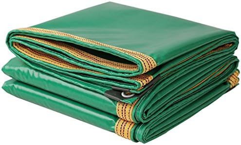 ALUS- Tarpaulin thickened outdoor shade cloth encryption high strength wire cutter scraper tarpaulin thickness 0.32mm various sizes (Color : Green, Size : 4M6M)