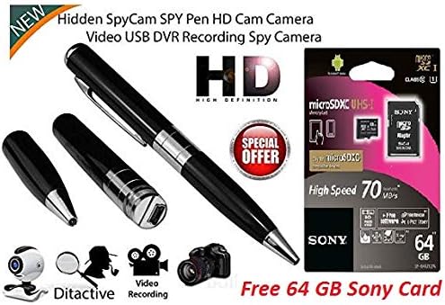 Greeneye Technology  Silver & Black Spy Video Camera Pen Spy