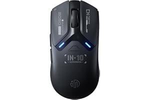 INPHIC IN10P Superlight Wireless Gaming Mouse, 60g, 8K Polling Rate, 26,000 DPI, Tri-Mode, PAW3395 Sensor, Fully Programmable