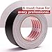 XFasten Pro Black Gaffers Tape 2 Inch X 30 Yards, Multipurpose No Residue Black Tape, Non-Reflective, Tear By Hand Black Cloth Tape, Use As Floor Tape For Electrical Cords, Photography Black Gaff Tape