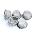 Hongjintian 5pcs 0.5Inch Diameter Crystal Tobacco Pipe Stainless Steel Mental Screen Filters for Crystal Smoking Pipes Use