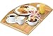 Greenco Bamboo Angular Sides Butler Serving Food Tray with Handles - Can Be Placed On Lap | Trays for Dining | Great for Eating On Couch, Living Room, Bed, and Dinner Table