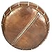 Moroccan Buzz UNSTUFFED Premium Leather Pouf Ottoman Cover, Natural Brown, Tan (UNSTUFFED Pouf)