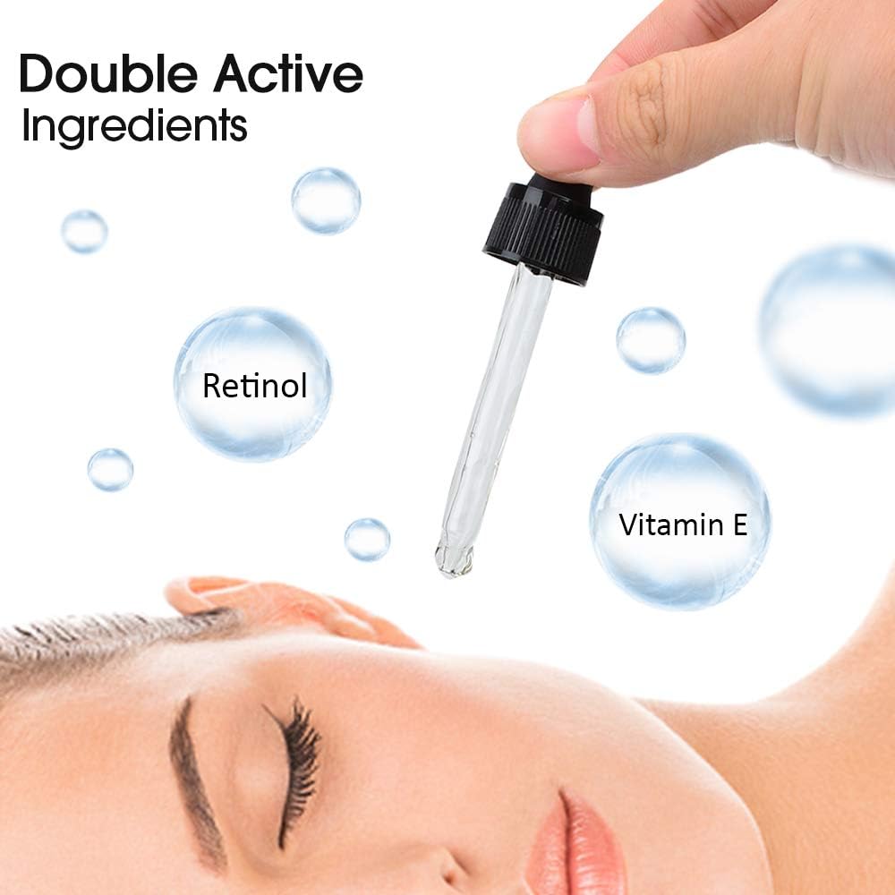 Retinol Serum High Strength for Face and Skin Unique Double Active Ingredients of 5% Retinol & 2.5% Vitamin E - Image 5