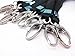 yueton 10pcs Vertical Style Leather Business ID Badge Card Holder, Name Card Business Card Holder Tag with Long Neck Strap Band Lanyard (Black)