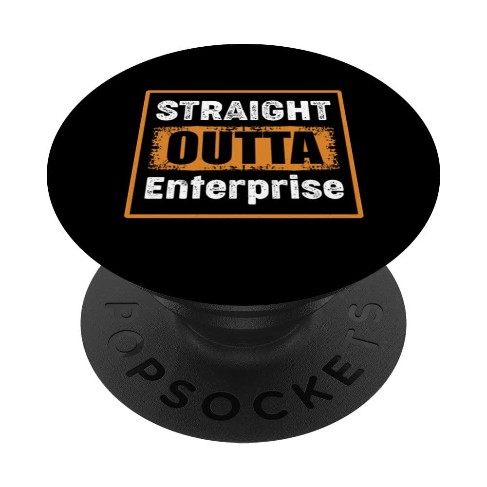 Straight Outta Enterprise Missouri USA Distressed Vintage PopSockets Swappable PopGrip