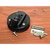 MARINE-BOAT-LOCKING-BLACK-PLASTIC-FLUSH-PULL-SLAM-LATCH-HATCH-LIFT-2-38D