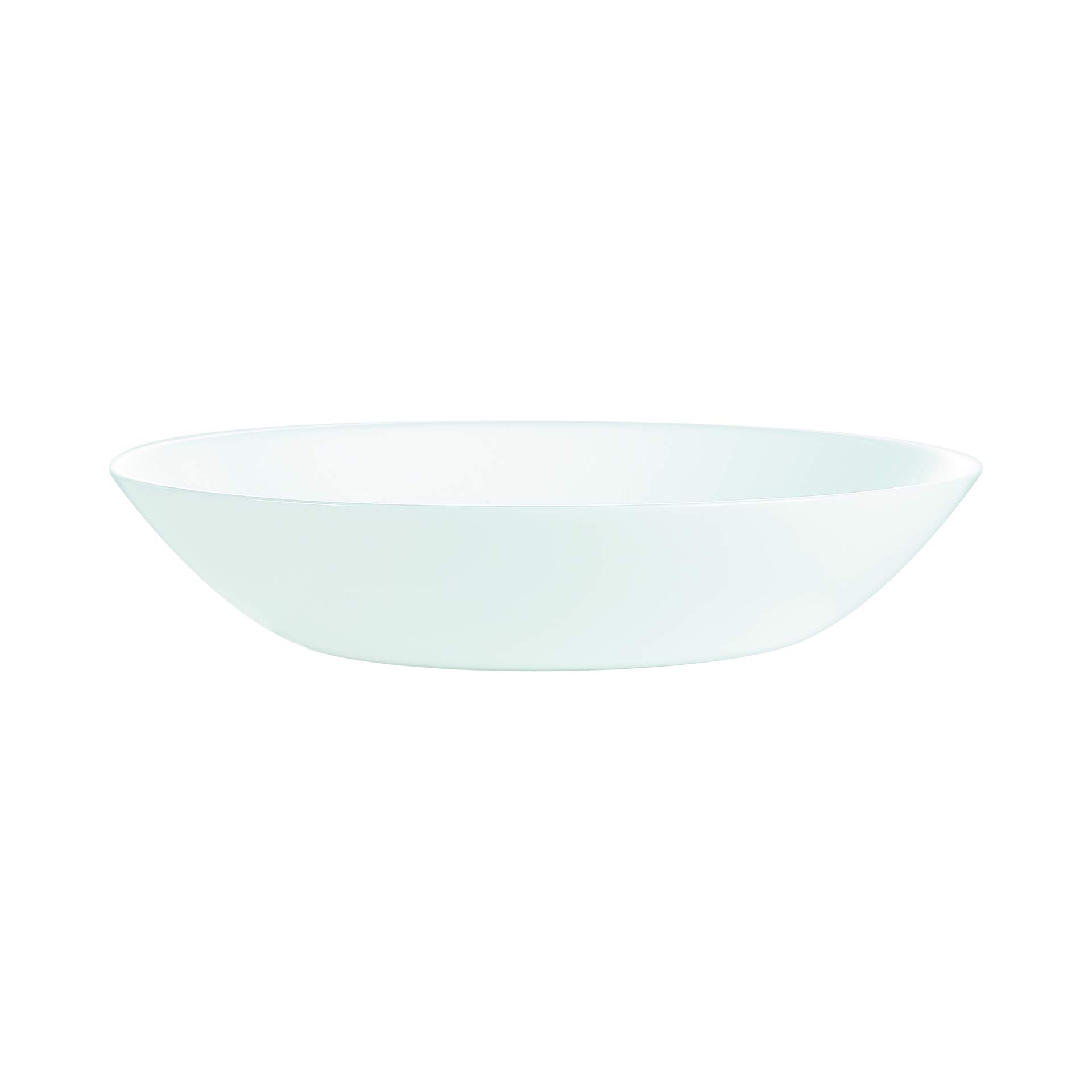 LuminarcDiwali Round 18pc Opal Glass Dinner Set Dinnerware Tableware Plates (6X Soup Bowls, White)