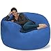 Chill Sack Bean Bag Chair - 5' Giant Memory Foam Lounge Chair with Soft Microfiber Cover – Cozy Furniture for Living Room, Dorm, & Kids' Rooms – Comfortable 5 Ft, Microsuede Lounge Sofa, Royal Blue