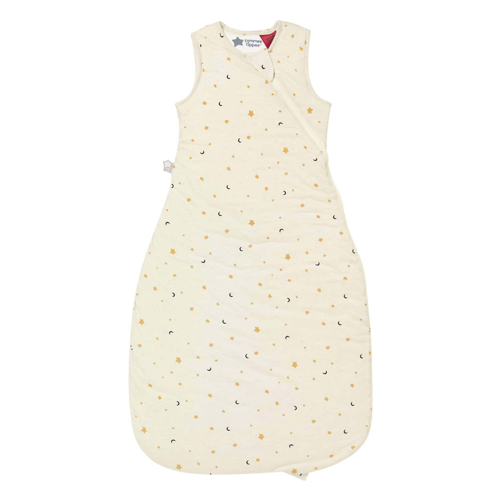 Tommee Tippee Baby Sleep Bag, The Original Grobag, Hip-Healthy Design, Soft Cotton-Rich Fabric, 18-36 m, 3.5 TOG, Oatmeal Marl Star