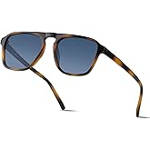 ANDWOOD Square Aviator Sunglasses Polarized Mens Womens UV Protection Sun glasses