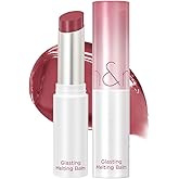 rom&nd GLASTING MELTING BALM 07 Mauve Whip | Hydrating Lip Gloss Stick for Juicy, Crystal-Clear Shine | Non-Sticky, Buildable Sheer Tinted Lip Balm