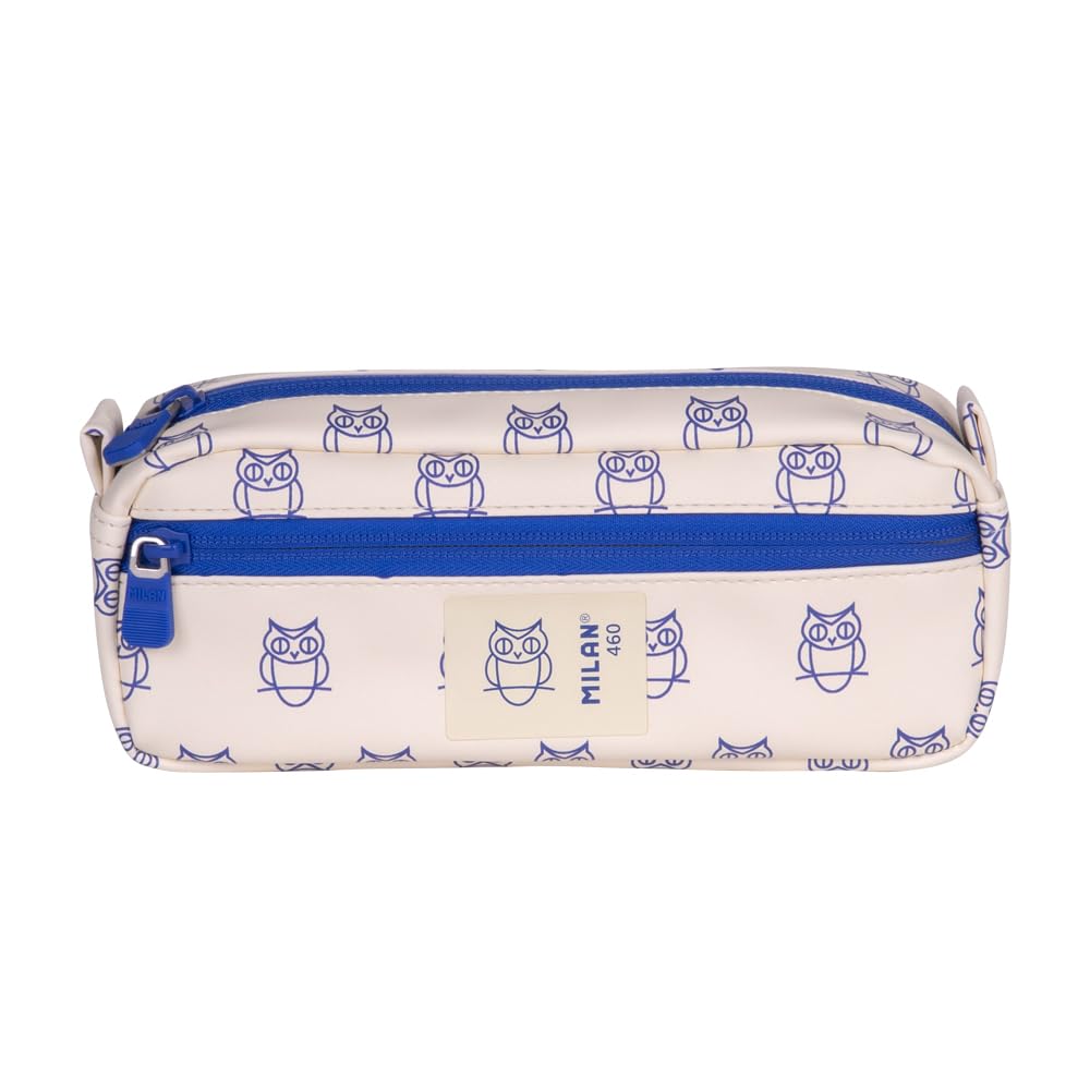 MILAN® Rectangular Pencil case with 2 zips, 460 Since 1918, Beige
