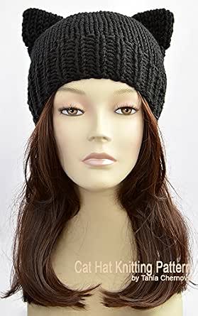 Knit Cat Hat Pattern Cat Ear Beanie Cat 