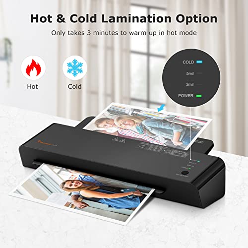 Laminator, 13 Inches Thermal Laminating Machine for A3/A4/A6, 4 in 1