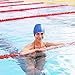 Royal Swim Cap For Long Hair - Waterproof Premium Silicone swimming Cap for Women & Men - Special Shape for Effective Ear Protection - Keeps Hair Dry - with Nose Clip & Ear Plugs - Blue